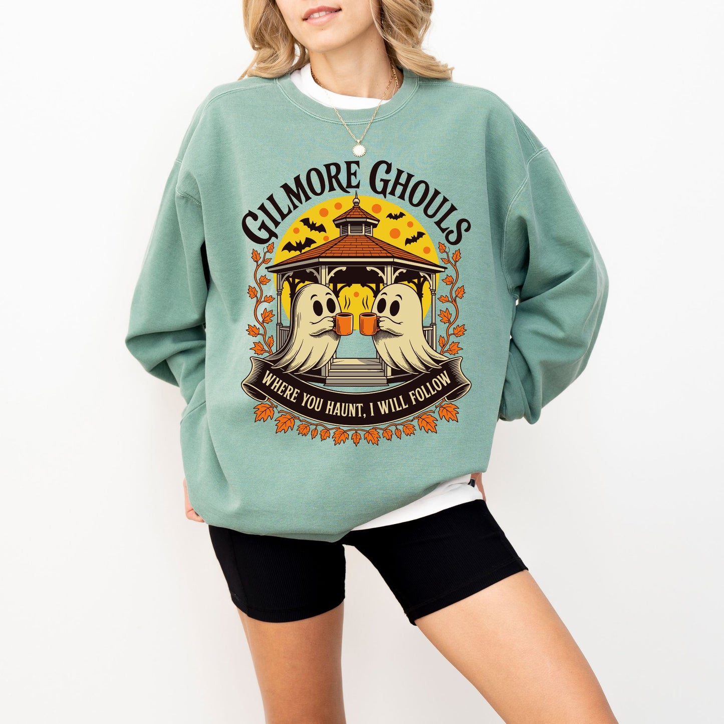 Gilmore Ghouls Ghost Coffee Sweatshirt