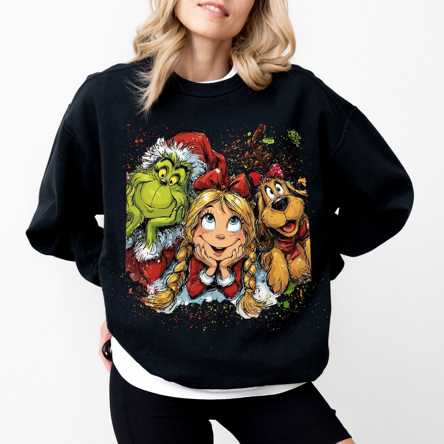 Grinch & Friends Christmas Sweatshirt – Cute Holiday Graphic Pullover