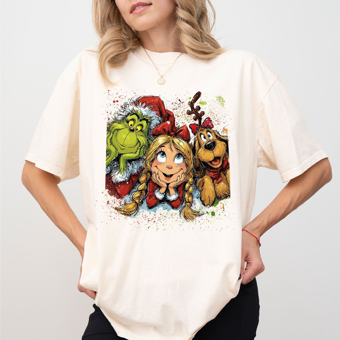 Grinch & Friends Christmas Tee – Festive Holiday Graphic Shirt