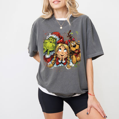 Grinch & Friends Christmas Tee – Festive Holiday Graphic Shirt