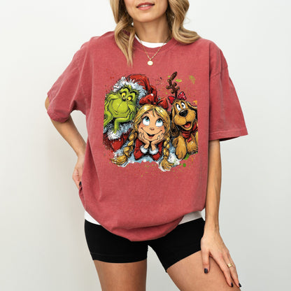 Grinch & Friends Christmas Tee – Festive Holiday Graphic Shirt
