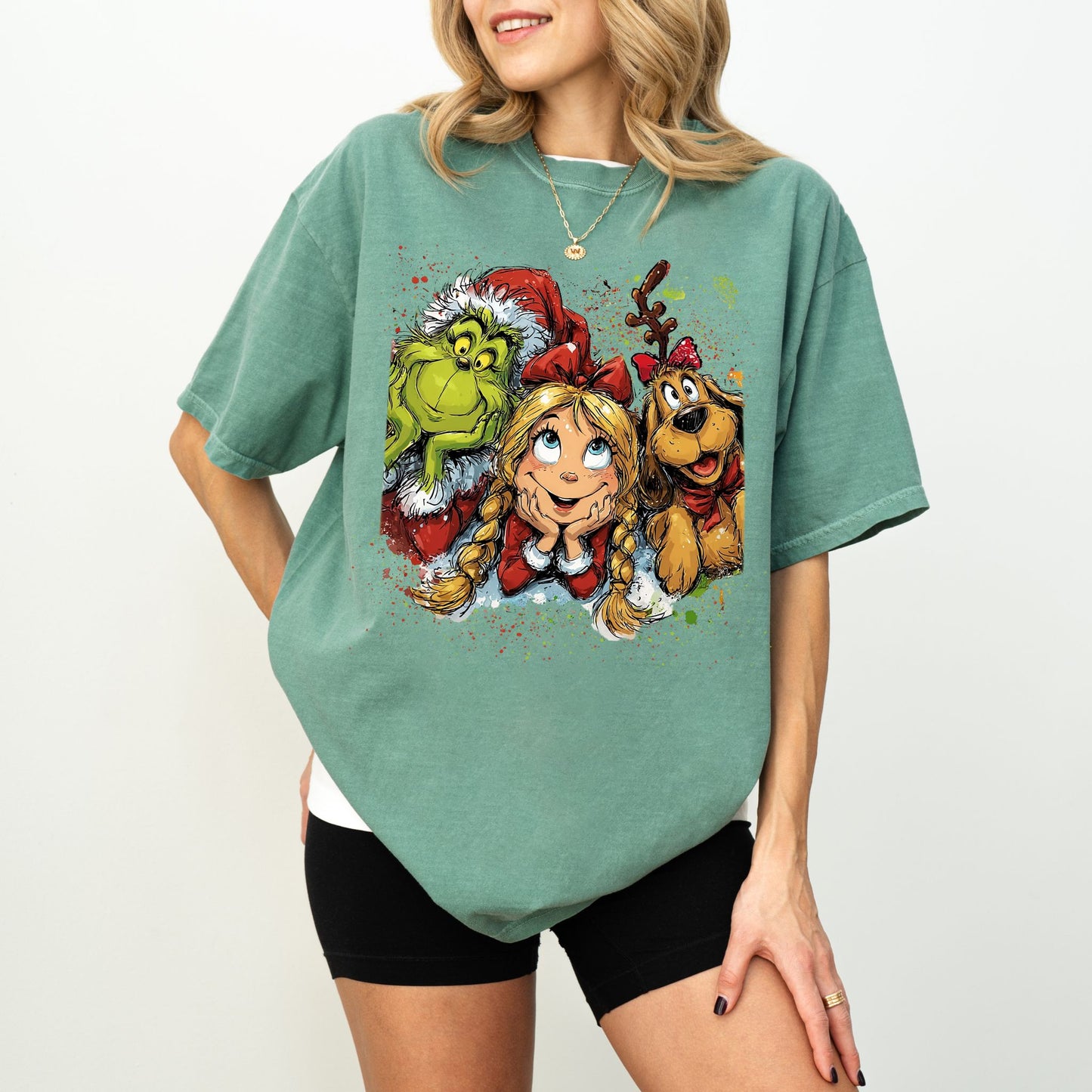 Grinch & Friends Christmas Tee – Festive Holiday Graphic Shirt