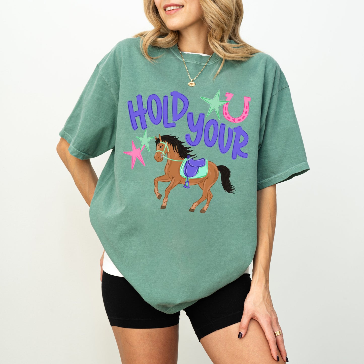Hold Your Horses Shirt, Funny Horse Lover Tee, Western Graphic Shirt