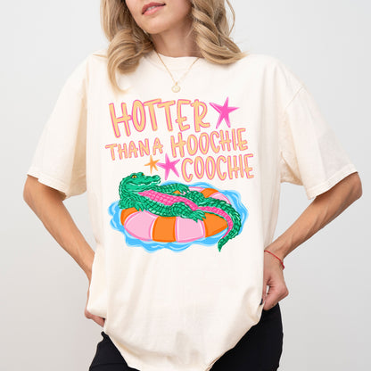 Hotter Than A Hoochie Coochie Shirt, Funny Southern Graphic Tee