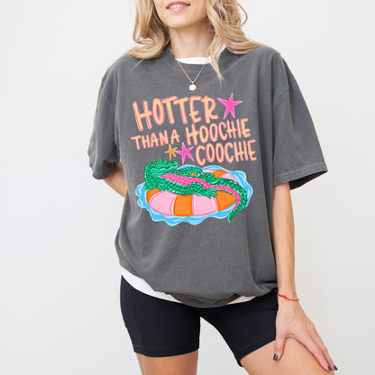 Hotter Than A Hoochie Coochie Shirt, Funny Southern Graphic Tee
