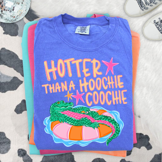 Hotter Than A Hoochie Coochie Shirt, Funny Southern Graphic Tee