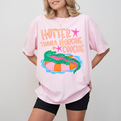 Hotter Than A Hoochie Coochie Shirt, Funny Southern Graphic Tee
