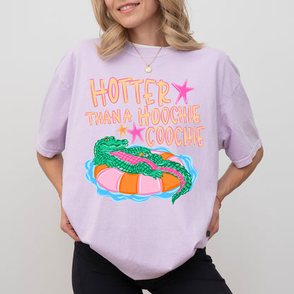Hotter Than A Hoochie Coochie Shirt, Funny Southern Graphic Tee