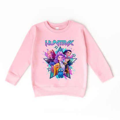 Huntrix Graphic Sweatshirt, K-Pop Inspired Crewneck, Unisex Cozy Pullover