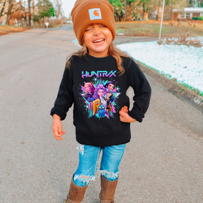 Huntrix Graphic Sweatshirt, K-Pop Inspired Crewneck, Unisex Cozy Pullover