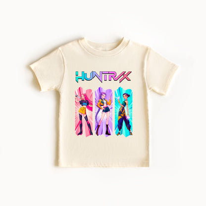 Huntrix Graphic T Shirt, K-Pop Inspired Shirt, Rumi, Mira, & Zoey Anime Graphic Tee