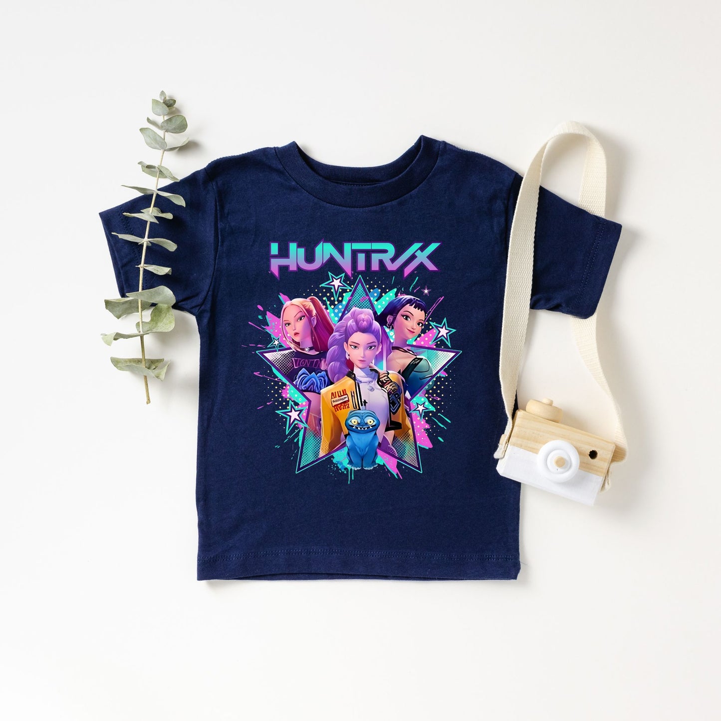 Huntrix Graphic T-Shirt, Anime Inspired Pop Art Tee, Kids & Adult Matching Shirt
