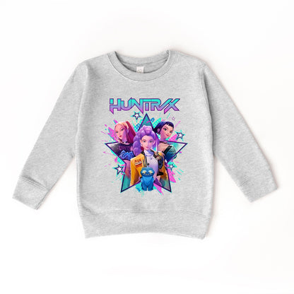 Huntrix Graphic Sweatshirt, K-Pop Inspired Crewneck, Unisex Cozy Pullover