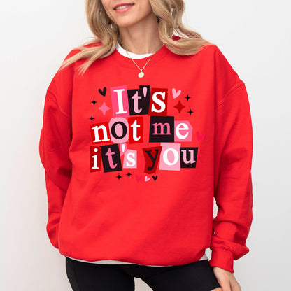 It’s Not Me It’s You Sweatshirt, Funny Valentine Crewneck, Anti Valentine Sweatshirt