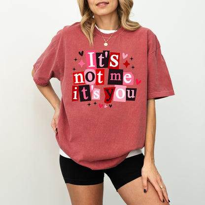 It’s Not Me It’s You T-Shirt, Funny Valentine Graphic Tee, Anti Valentine Shirt