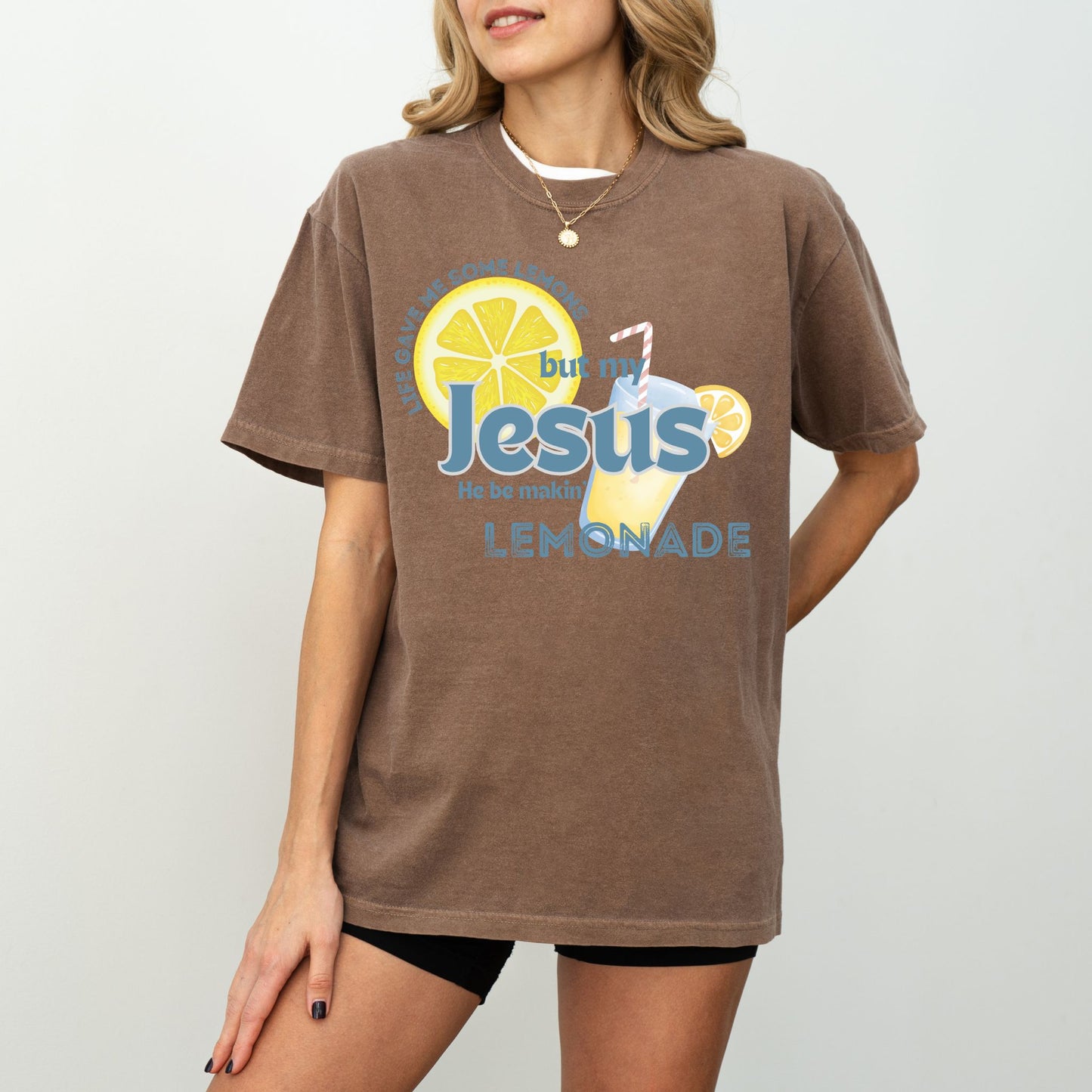 Jesus Makes Lemonade T-Shirt – Faith Based Christian Comfort Colors® Tee