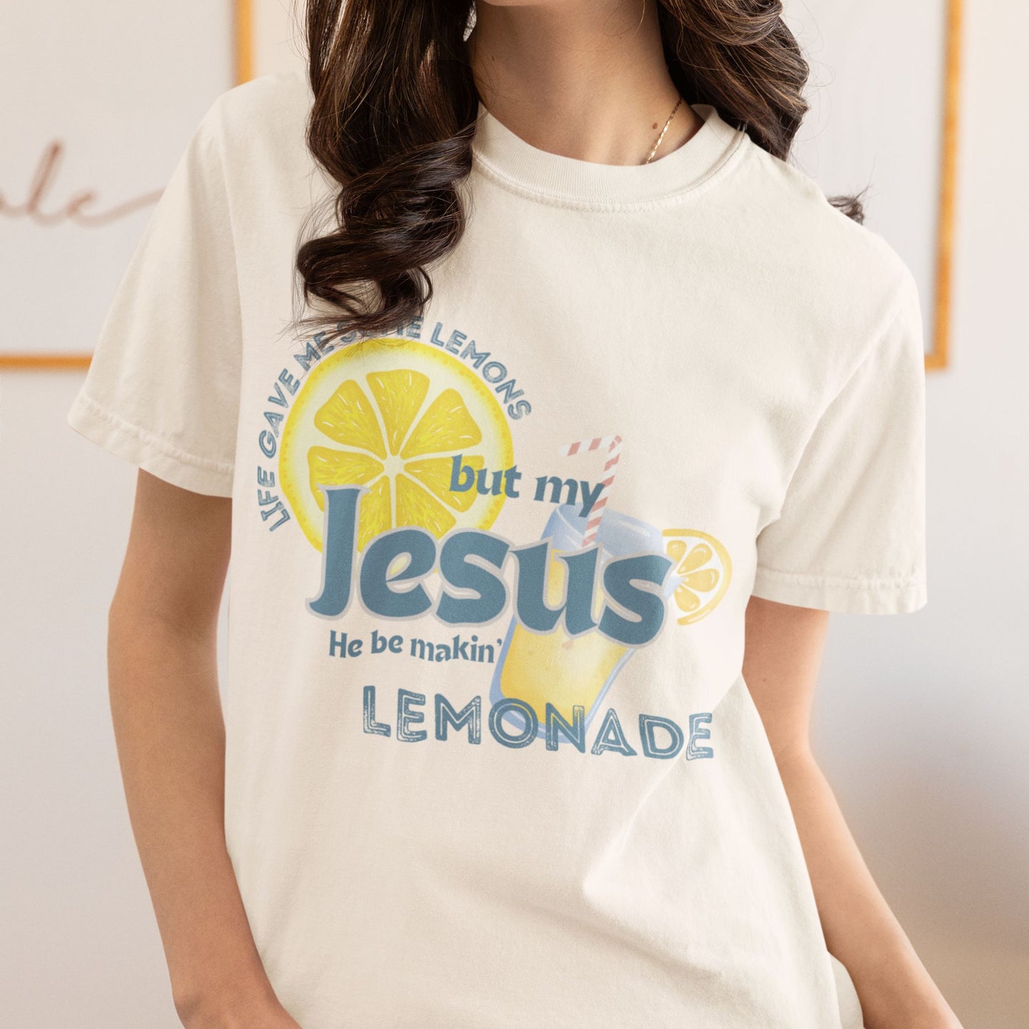 Jesus Makes Lemonade T-Shirt – Faith Based Christian Comfort Colors® Tee