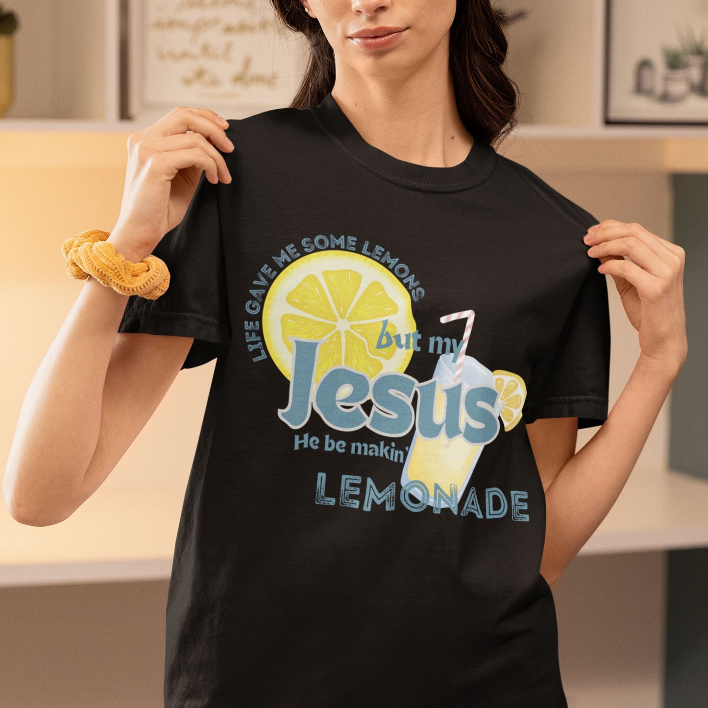 Jesus Makes Lemonade T-Shirt – Faith Based Christian Comfort Colors® Tee