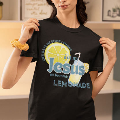 Jesus Makes Lemonade T-Shirt – Faith Based Christian Comfort Colors® Tee