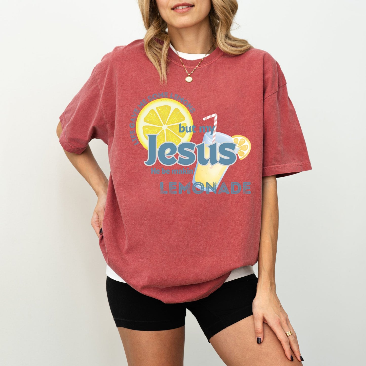Jesus Makes Lemonade T-Shirt – Faith Based Christian Comfort Colors® Tee