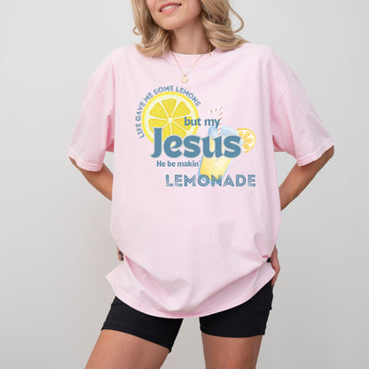 Jesus Makes Lemonade T-Shirt – Faith Based Christian Comfort Colors® Tee