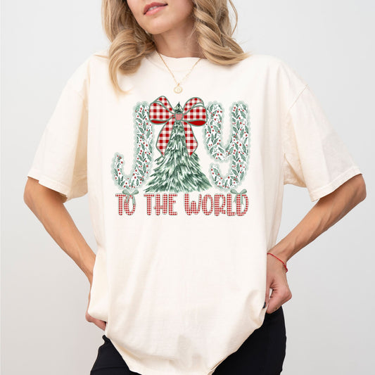 Joy to the World Christmas T-Shirt | Festive Holiday Graphic Tee