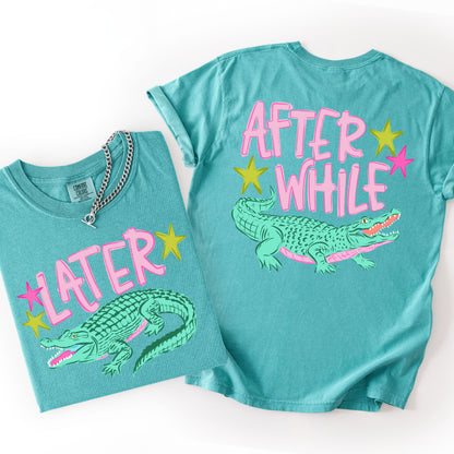 Later Gator After While Shirt, Funny Summer Vacation Tee