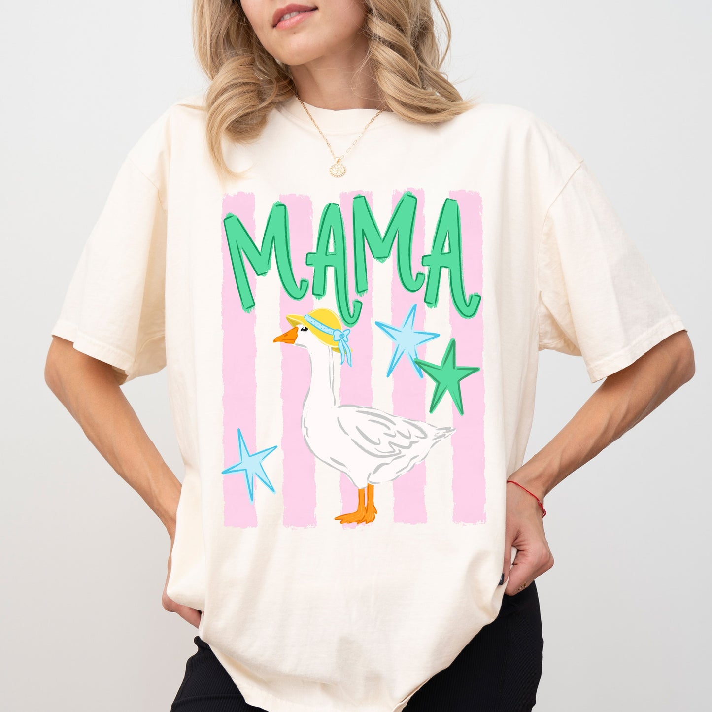 Mama Goose Shirt, Funny Mom Shirt, Summer Mom Tee, Gift For Mom
