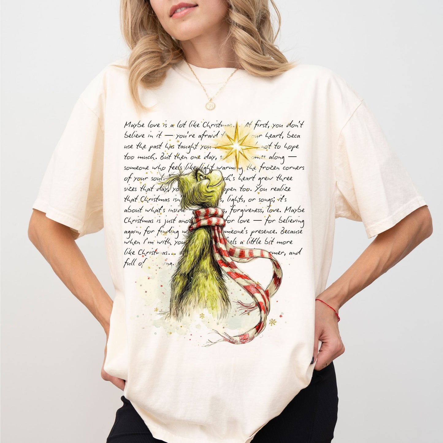 Comfort Colors® Grinch Christmas Star Tee – Holiday Unisex Shirt