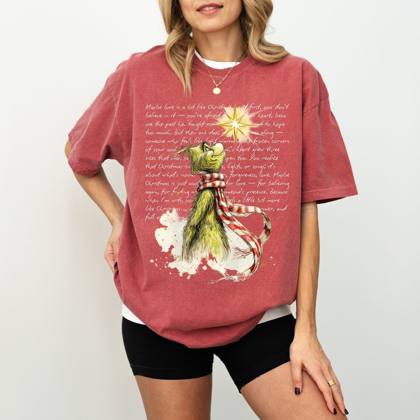 Comfort Colors® Grinch Christmas Star Tee – Holiday Unisex Shirt