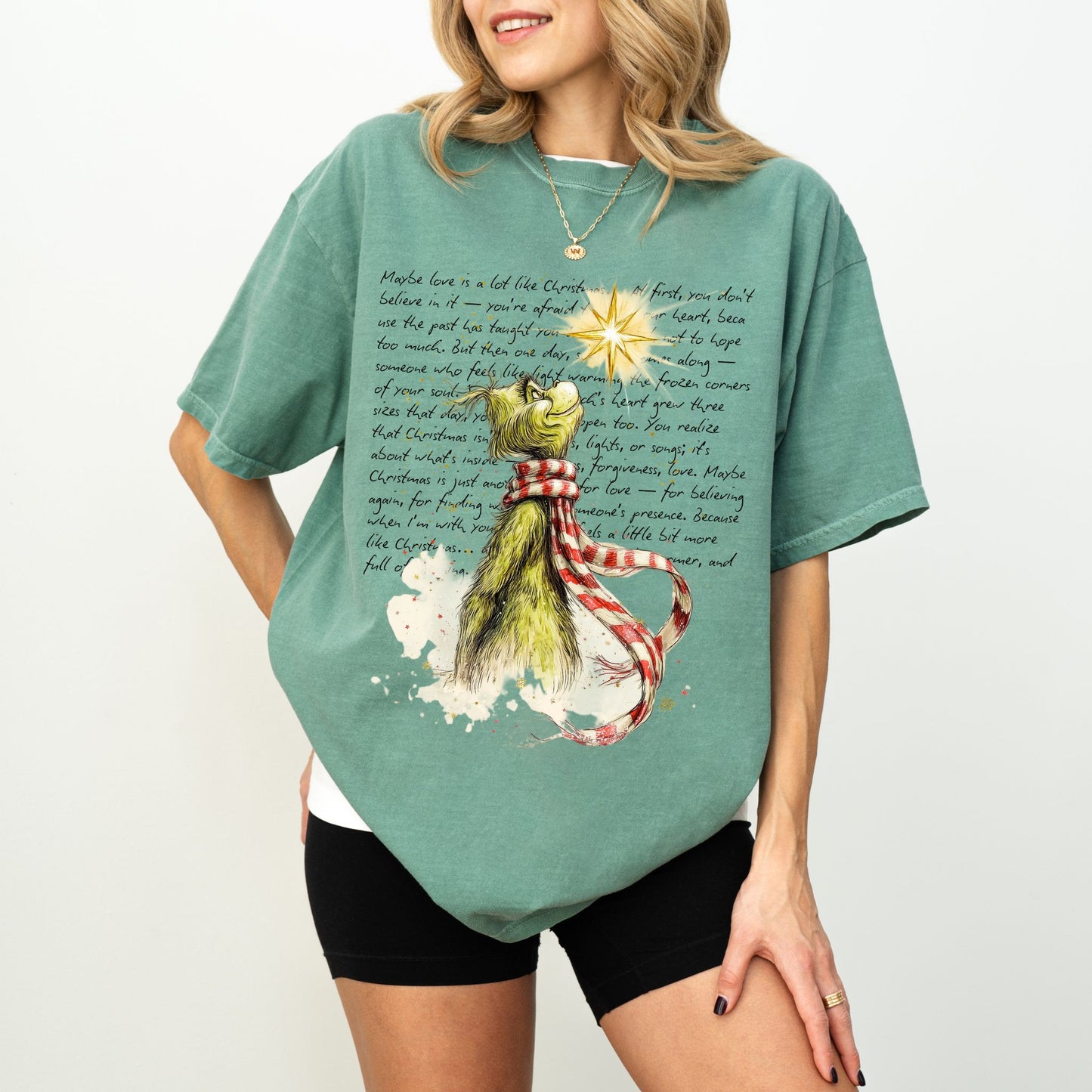 Comfort Colors® Grinch Christmas Star Tee – Holiday Unisex Shirt