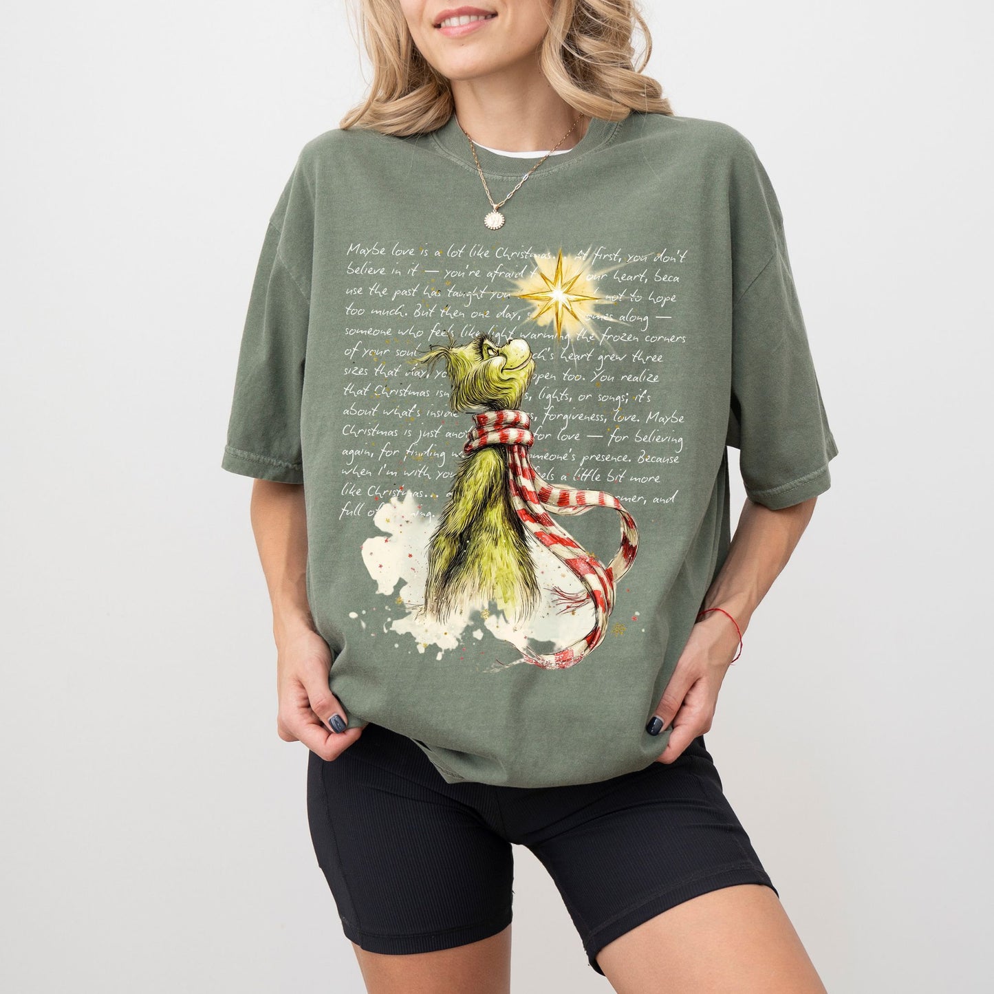 Comfort Colors® Grinch Christmas Star Tee – Holiday Unisex Shirt