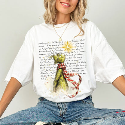 Comfort Colors® Grinch Christmas Star Tee – Holiday Unisex Shirt