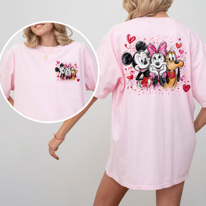 Mickey & Friends Valentine Shirt, Disney Valentine Graphic Tee