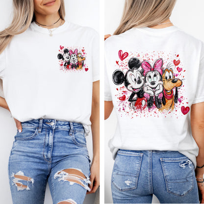 Mickey & Friends Valentine Shirt, Disney Valentine Graphic Tee