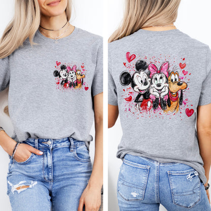 Mickey & Friends Valentine Shirt, Disney Valentine Graphic Tee