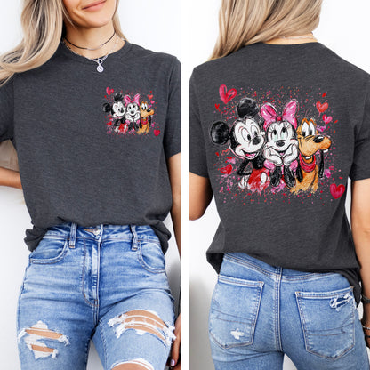 Mickey & Friends Valentine Shirt, Disney Valentine Graphic Tee