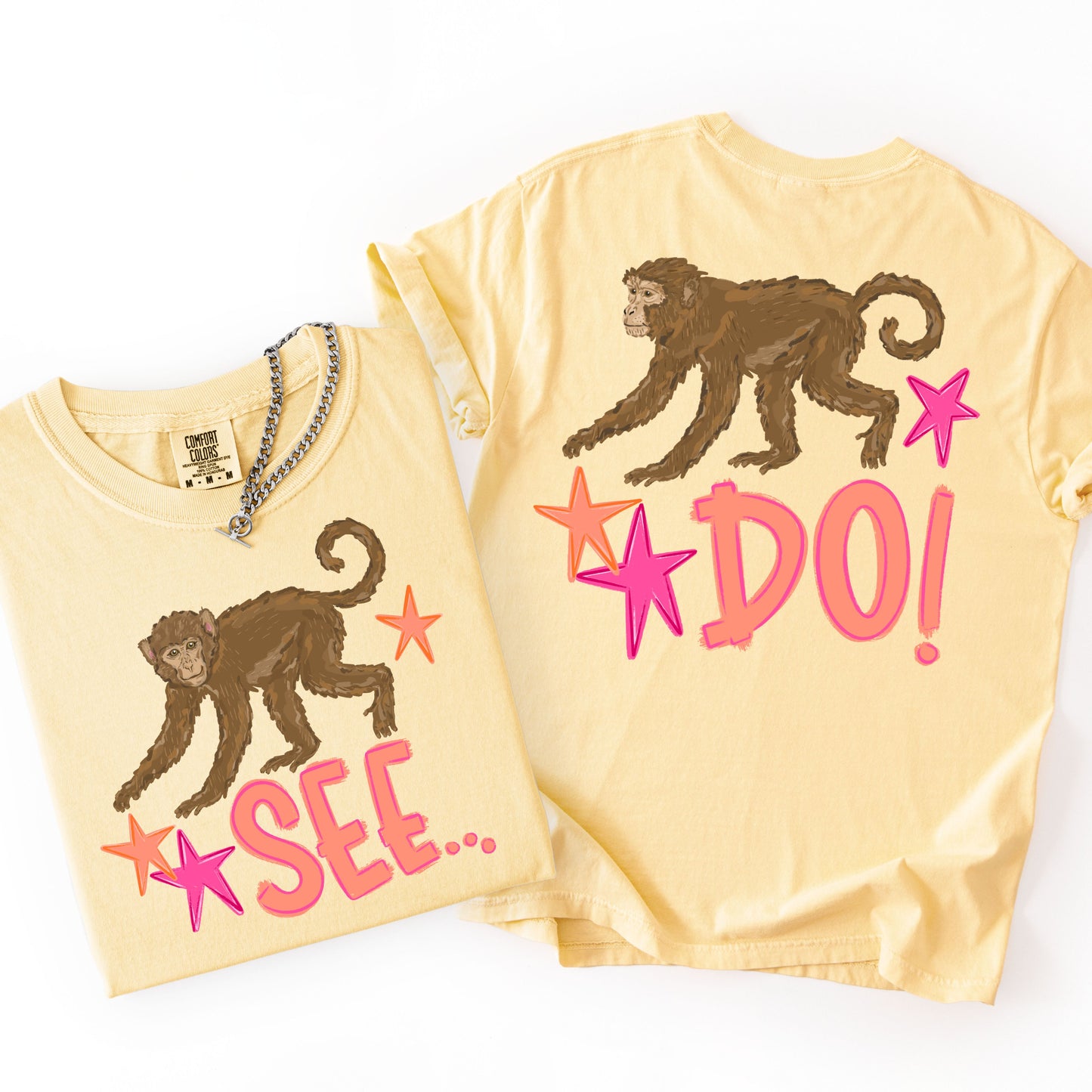 Monkey See Monkey Do Shirt, Funny Summer Vacation Tee, Beach Graphic Shirt