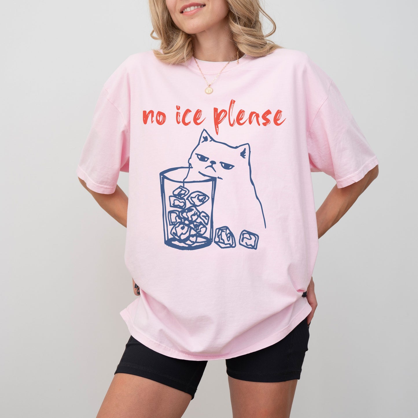 No Ice Please Cat T-Shirt, Anti ICE Political Graphic Tee