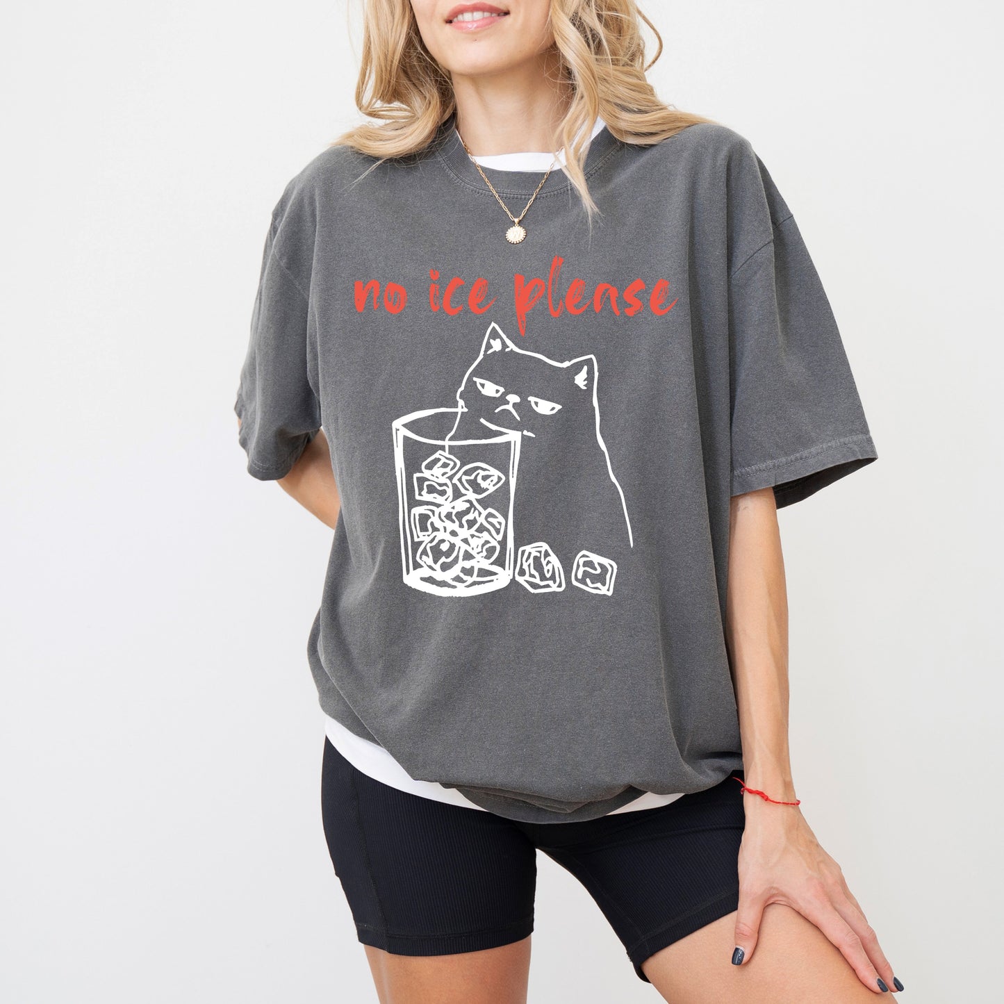 No Ice Please Cat T-Shirt, Anti ICE Political Graphic Tee
