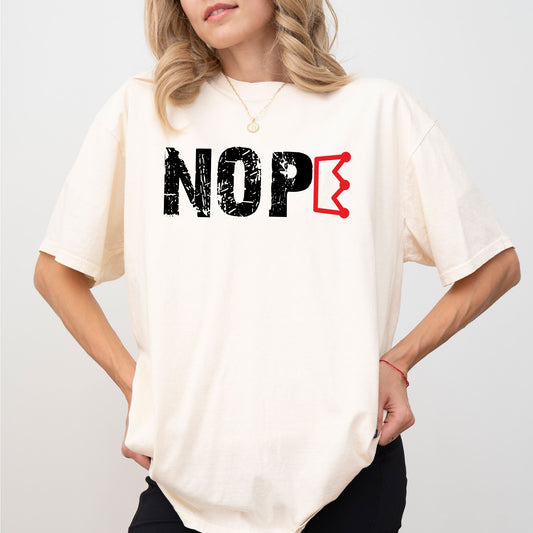 Comfort Colors® Nope Crown Shirt – Liberty & Justice Graphic Tee