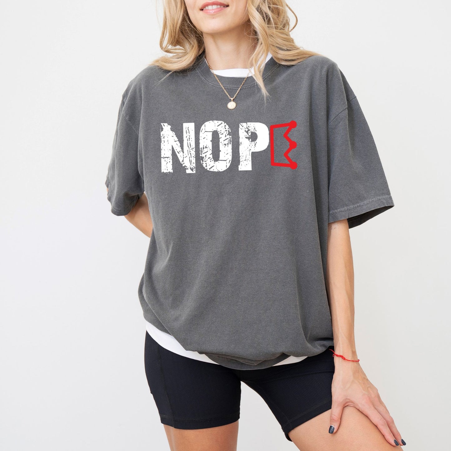 Comfort Colors® Nope Crown Shirt – Liberty & Justice Graphic Tee