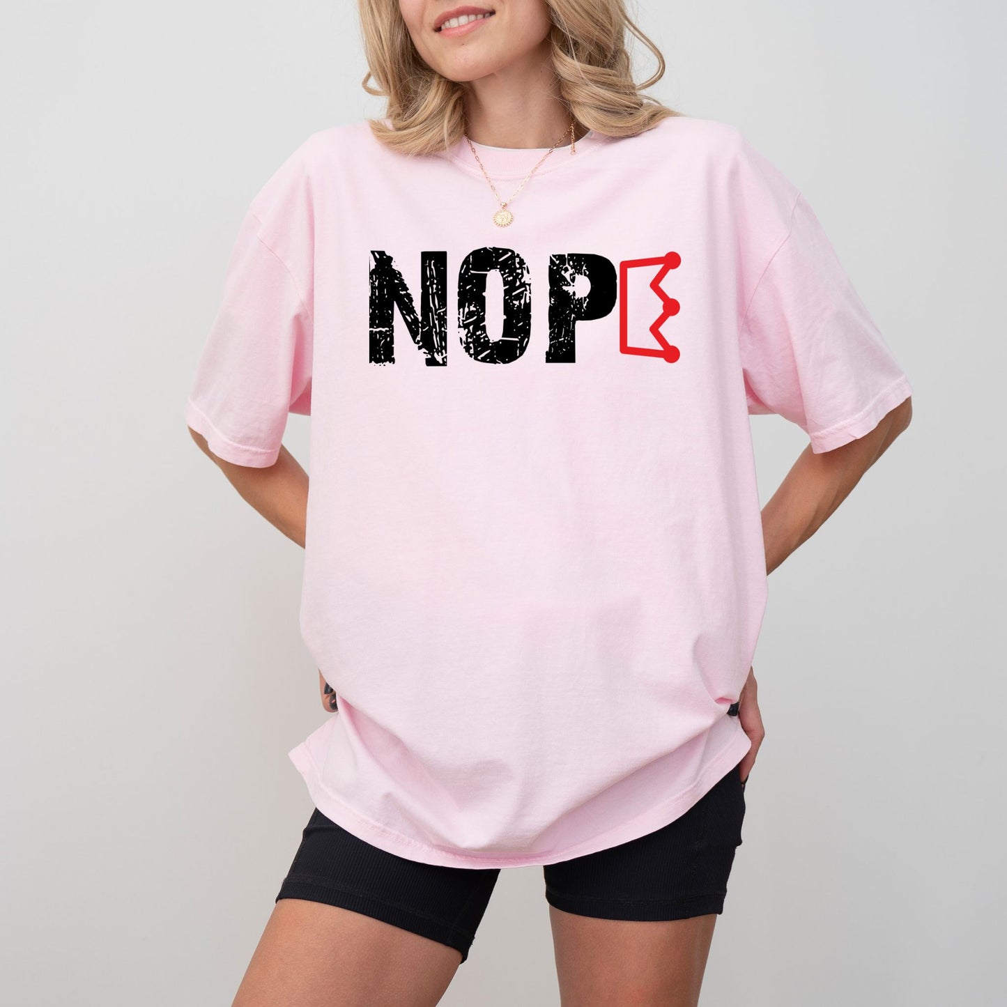 Comfort Colors® Nope Crown Shirt – Liberty & Justice Graphic Tee