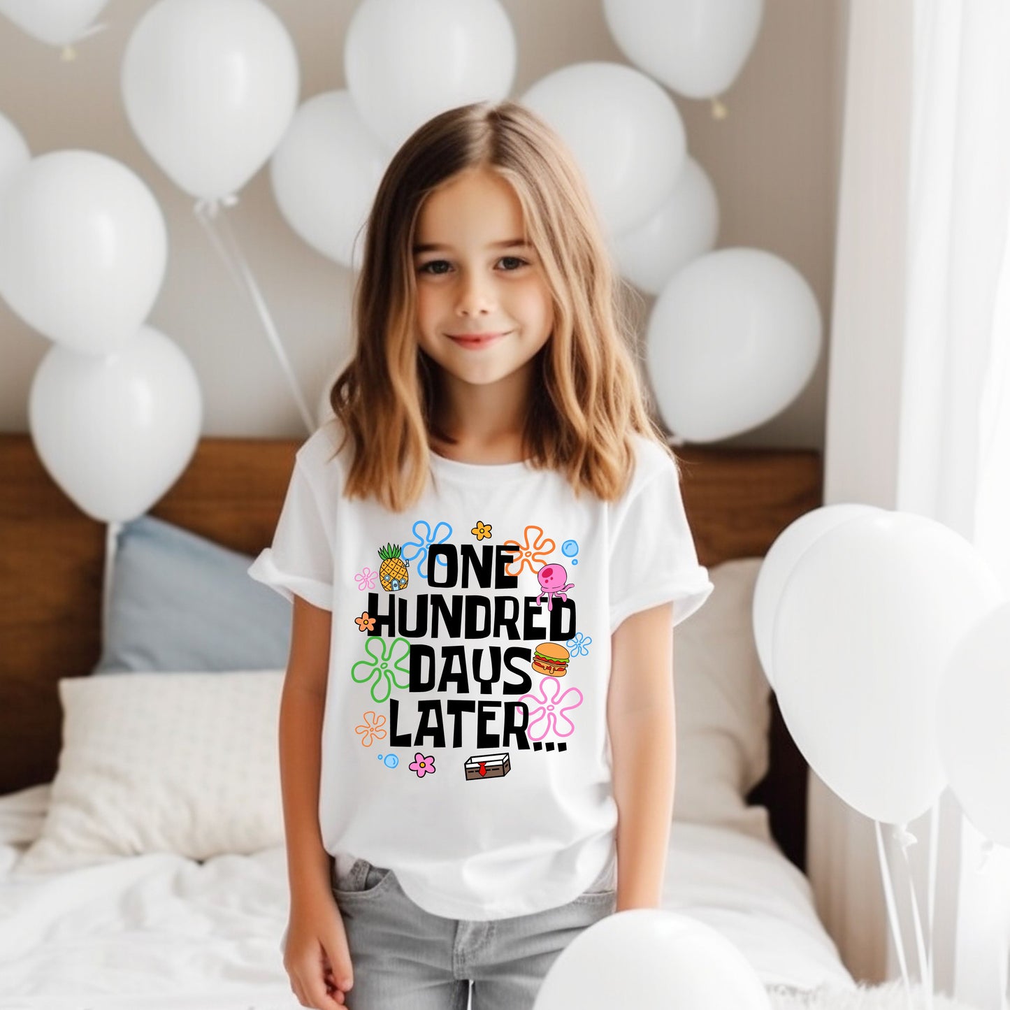 One Hundred Days Later T-Shirt, 100 Days of School Shirt, Funny School Celebration Tee