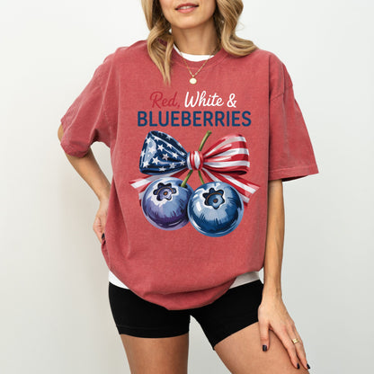 Red, White and Blueberries T-Shirt, USA Comfort Colors T-Shirt