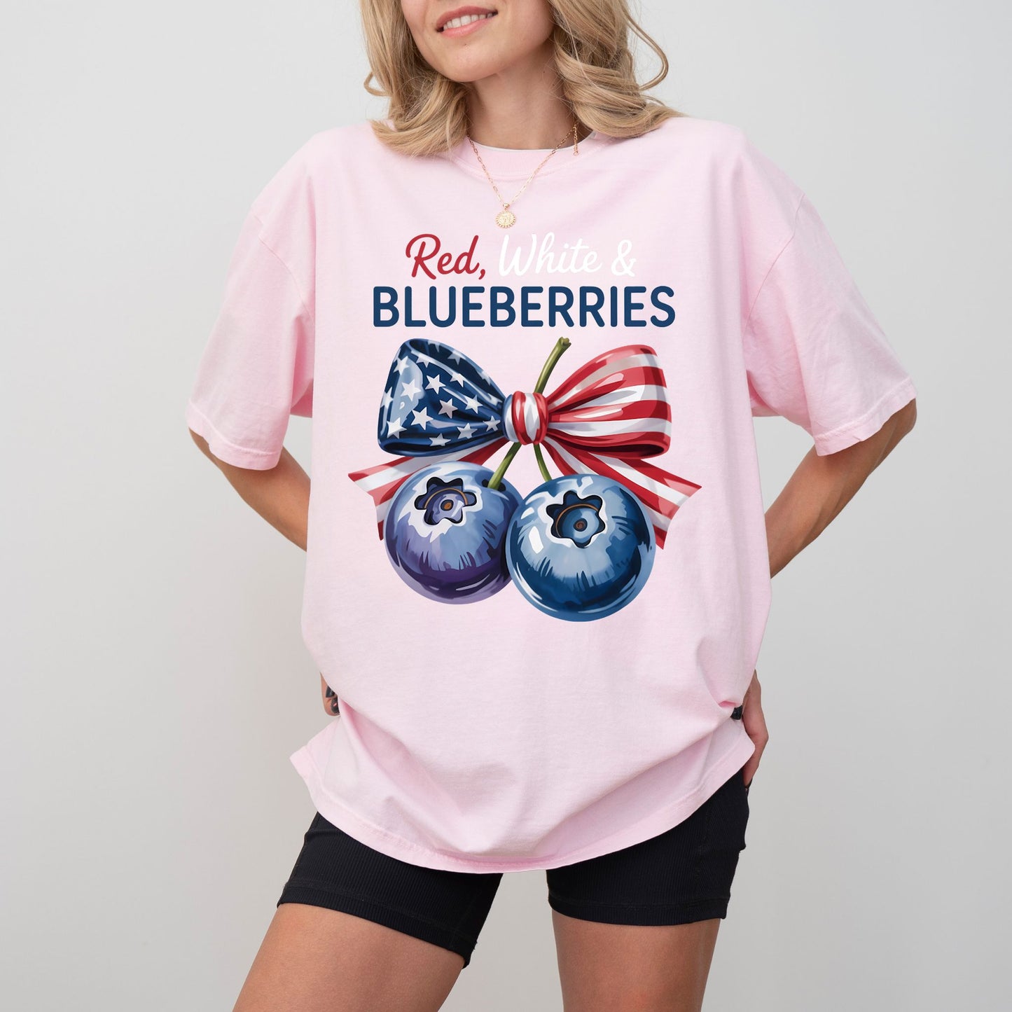 Red, White and Blueberries T-Shirt, USA Comfort Colors T-Shirt