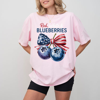 Red, White and Blueberries T-Shirt, USA Comfort Colors T-Shirt