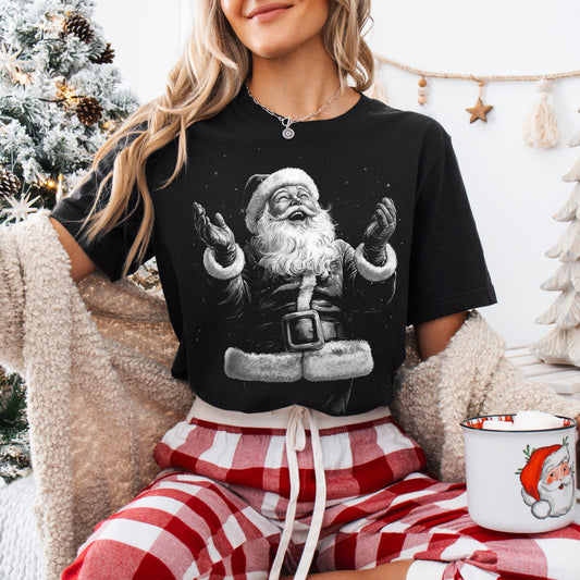 Retro Santa Christmas Shirt – Comfort Colors® Vintage Holiday Tee