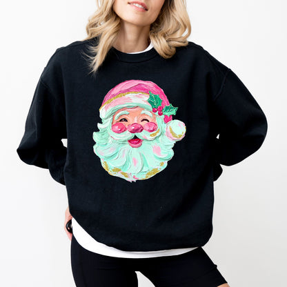 Vintage Santa Christmas Sweatshirt – Holiday Graphic Pullover