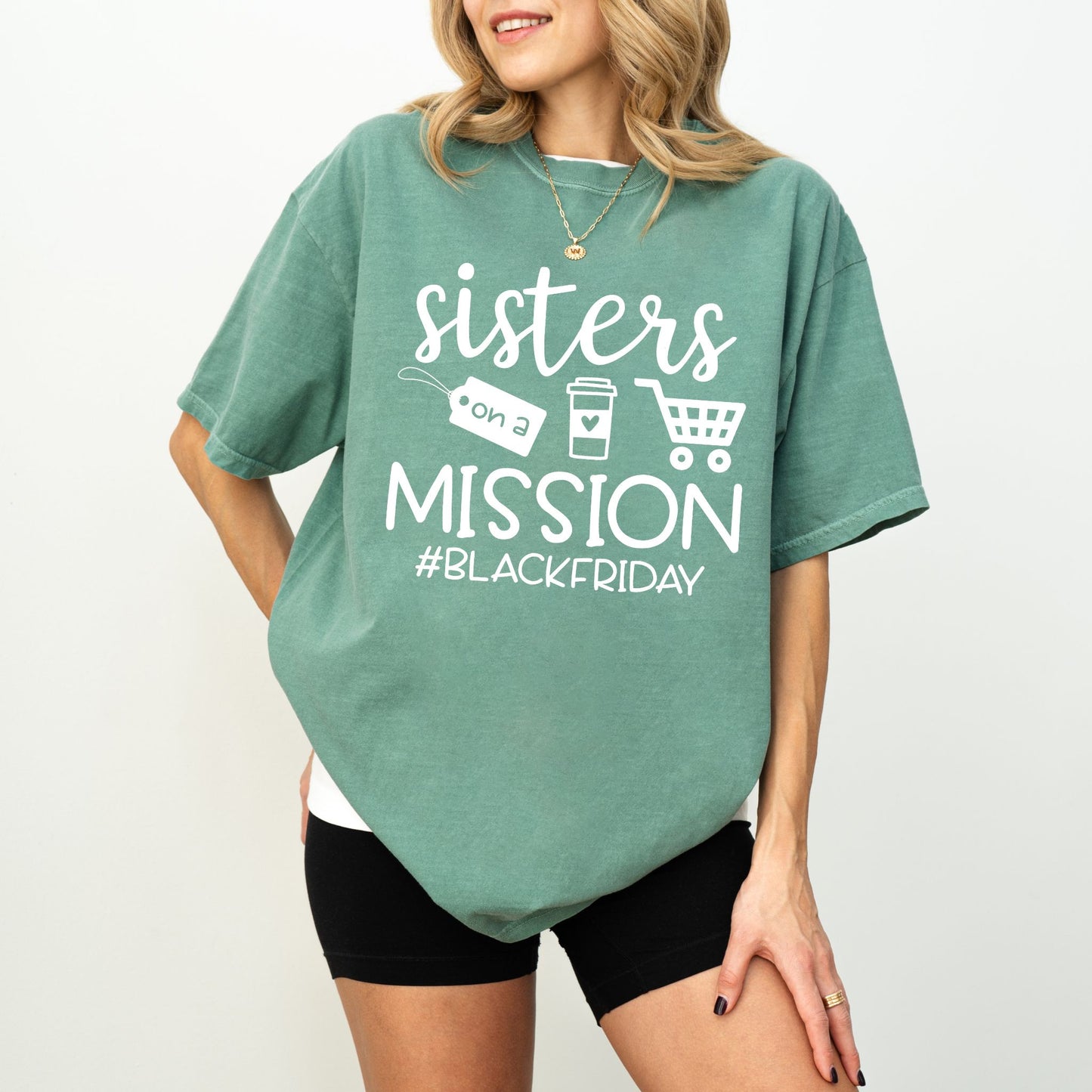 Sisters On A Mission Black Friday Shirt, Funny Shopping Tee, Matching Sister T-Shirts For Black Friday